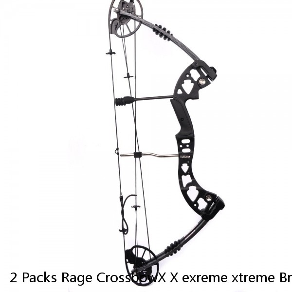  2 Packs Rage CrossbowX X exreme xtreme Broadheads 100 Grain 2