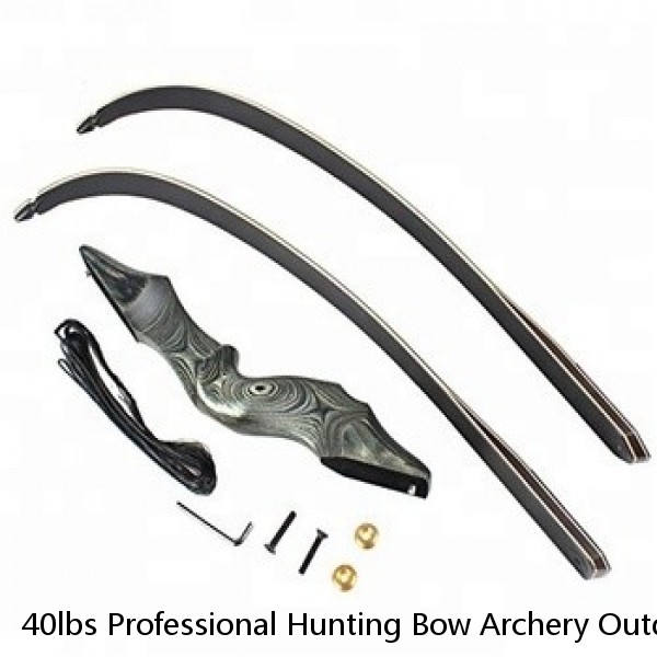 40lbs Professional Hunting Bow Archery Outdoor Shooting Practice Recurve Bow Set