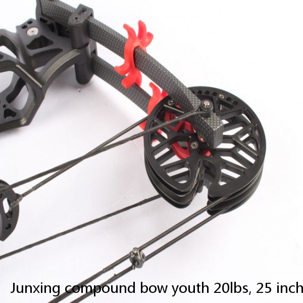 Junxing compound bow youth 20lbs, 25 inches draw length, used