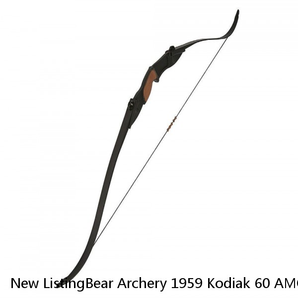 New ListingBear Archery 1959 Kodiak 60 AMO #52 recurve bow