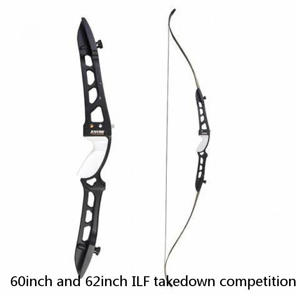 60inch and 62inch ILF takedown competition recurve bow Aluminum alloy riser outdoor amercial hunting bow kit