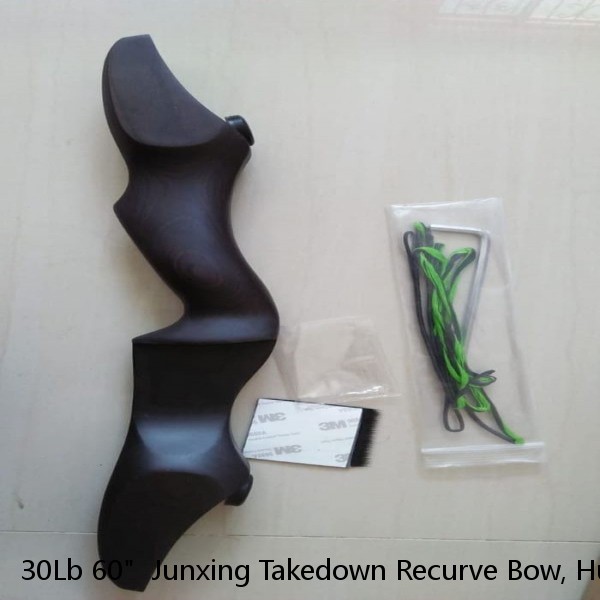 30Lb 60"  Junxing Takedown Recurve Bow, Hunting, Cnc Aluminum Riser
