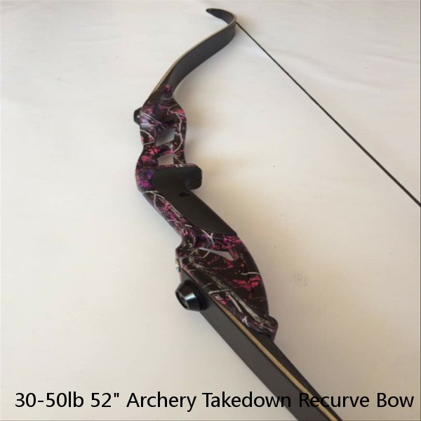 30-50lb 52" Archery Takedown Recurve Bow Kit Arrows Set Adult Right Hand Sport