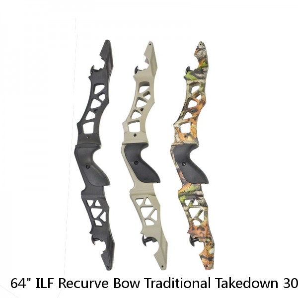 64" ILF Recurve Bow Traditional Takedown 30-60lbs Archery Quick release Bow Limb