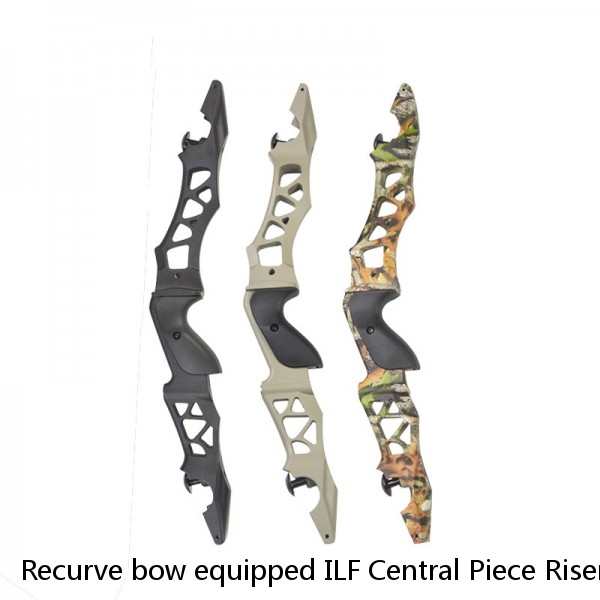 Recurve bow equipped ILF Central Piece Riser Handle Bar 21" Archery RH Hunting Bow F166