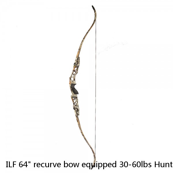 ILF 64" recurve bow equipped 30-60lbs Hunting Bow 21" Bow Grip Archery Sport Bow