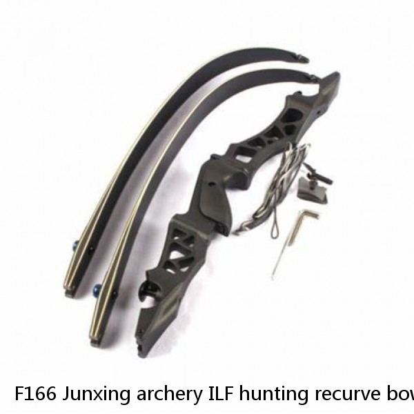 F166 Junxing archery ILF hunting recurve bow with 21" aluminum riser