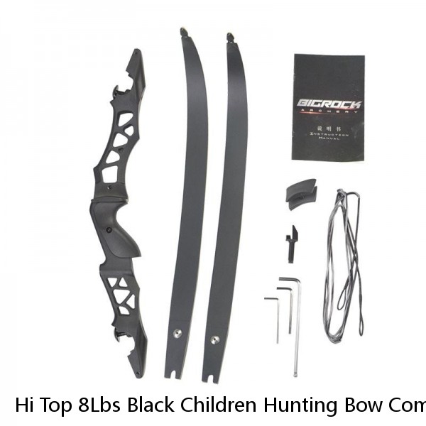 Hi Top 8Lbs Black Children Hunting Bow Compound Bow Junxing Manchu Bow And Arrow Archery Set For Kids