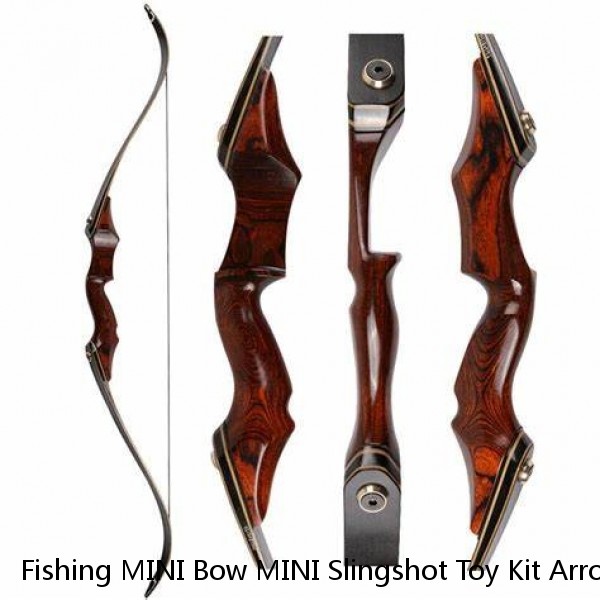 Fishing MINI Bow MINI Slingshot Toy Kit Arrows Right Hand Archery Hunting Bow