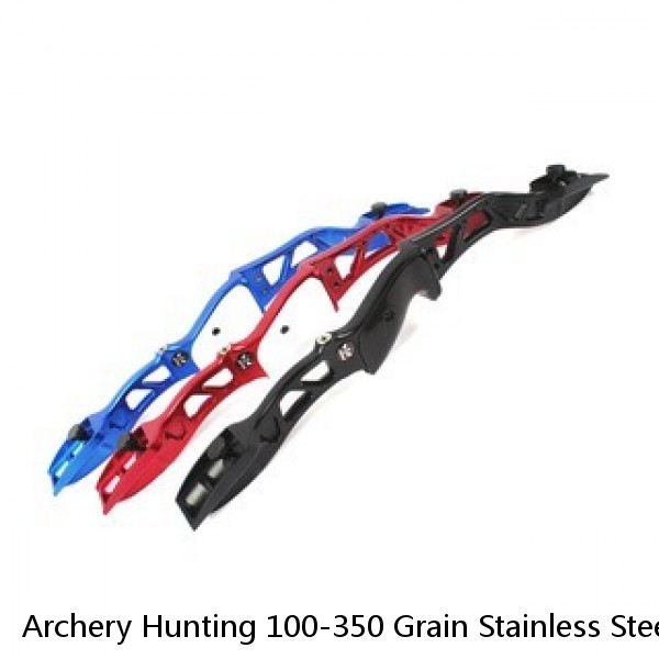 Archery Hunting 100-350 Grain Stainless Steel Arrow Field Points Tips for Fiberglass Carbon Shaft Compound Recurve Bow